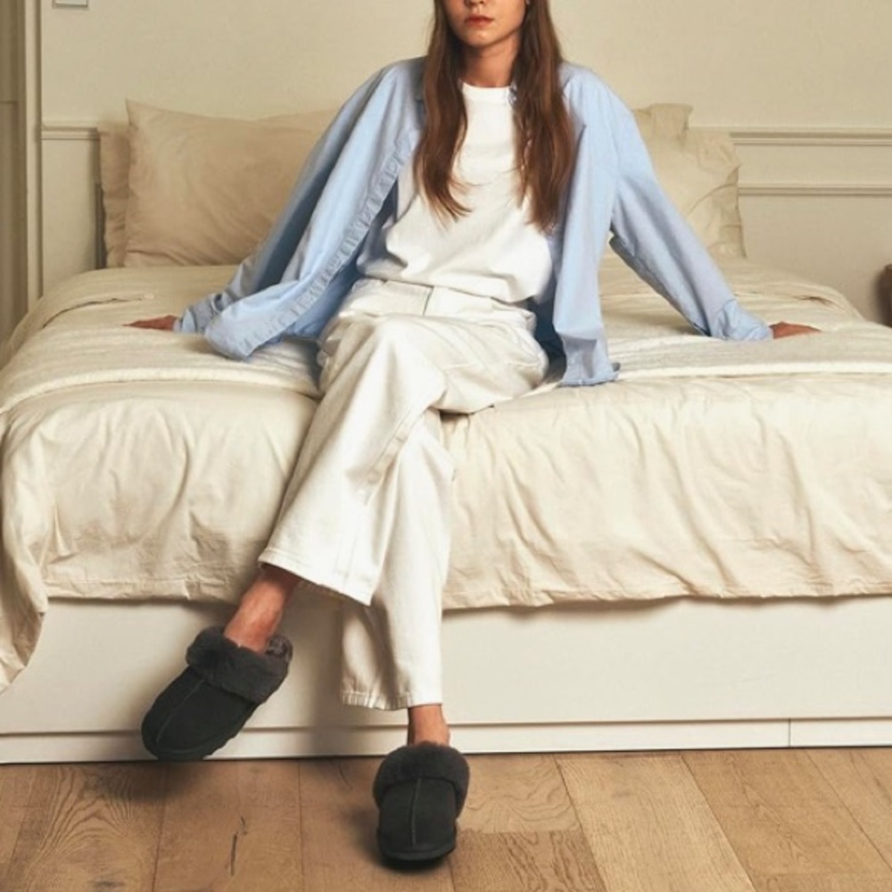Fuzzy Foam Winter warm non-slip slippers